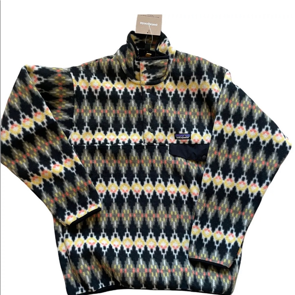 Patagonia Synchilla Snap T-Fleece Large Pullover Forest Carpet